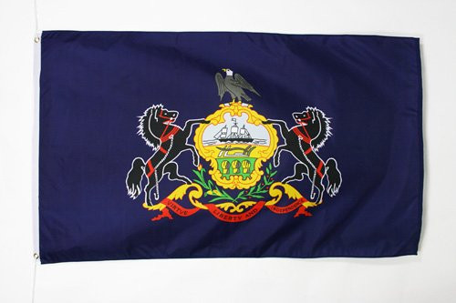 AZ FLAG Pennsylvania Flag 2 x 3 - US State of Pennsylvanie Flags 60 x 90 cm - Banner 2x3 ft