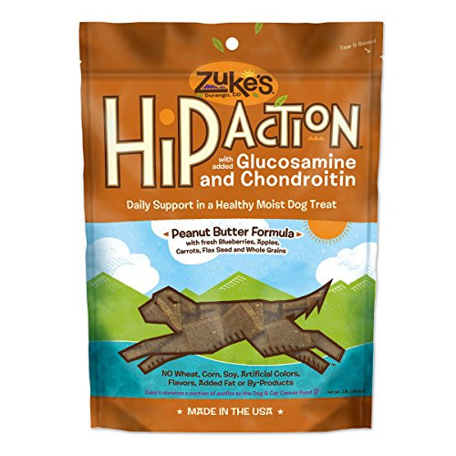Zukes Hip Action Natural Dog Treats  1 lb