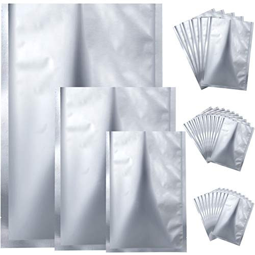 25 Pieces 3 Sizes Mylar Aluminum Foil Bags  Metallic Mylar Foil Flat Heat Sealing Bags Storage Bags Pouch for Food Coffee Tea Beans -8 x 11 Inch  11 x 25 Pieces 3 Sizes Mylar Aluminum Foil Bags  Metallic Mylar Foil Flat Heat Sealing Bags Storage Bags Pouch for Food Coffee Tea Beans -8 x 11 Inch  11 x