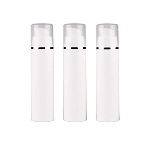 3 Pcs 50ML 1 7OZ Refillable White Plastic Airless Vacuum Pump Bottles Empty Travel Size Lotion Pump Bottle Dispenser Cosmetic Container Jar Vial for C 3 Pcs 50ML 1 7OZ Refillable White Plastic Airless Vacuum Pump Bottles Empty Travel Size Lotion Pump Bottle Dispenser Cosmetic Container Jar Vial for C