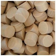 WIDGETCO 3-8 Maple Wood Plugs  Face Grain