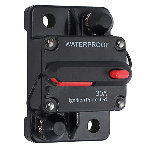 Automotive Replacement Circuit Breaker Switches Trolling with Manual Reset Car Marine Trolling Motors Boat ATV Manual Power Protect for Audio System F