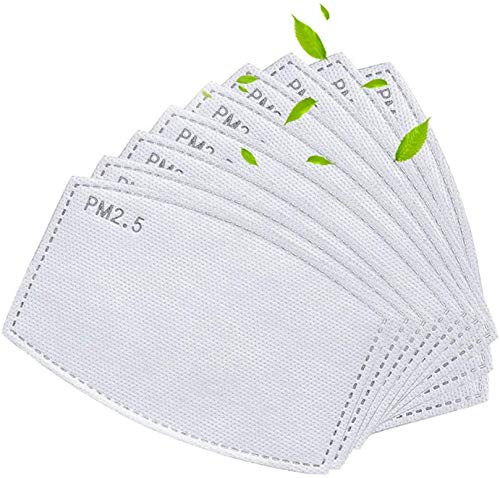 30 PCS Adult PM2 5 Activated Carbon Filter Insert 5 Layers Replaceable Anti Haze Filter Paper