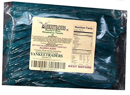 Kennys Blue Raspberry Twists Licorice 4 Lbs