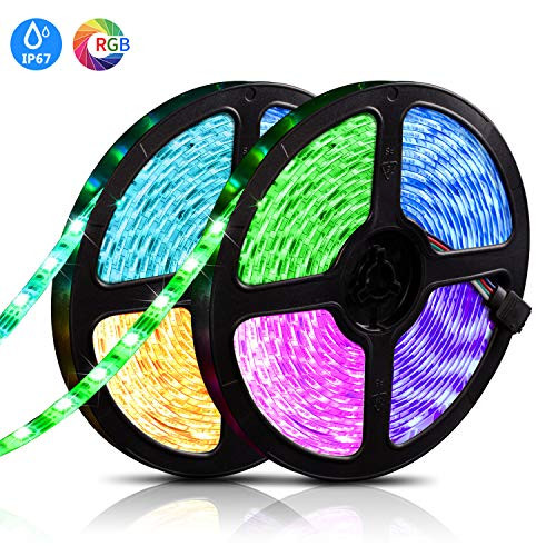 LED Strip Lights 32.8Ft/10M 600LED SMD 5050 RGB, Color Changing Light Strip with 24 Key IR Remote Idea & Power Supply LED Strip Lights 32.8Ft/10M 600LED SMD 5050 RGB, Color Changing Light Strip with 24 Key IR Remote Idea & Power Supply