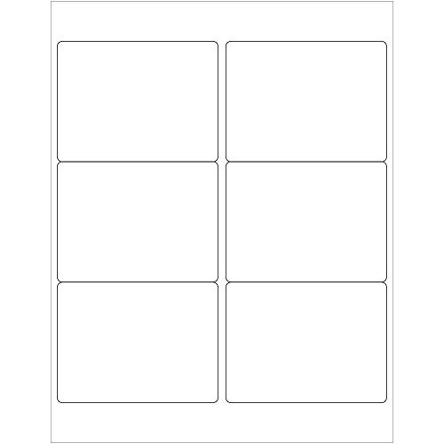 Tape Logic LL126 Laser Labels  Rectangle  4 x 3  White -Pack of 600-