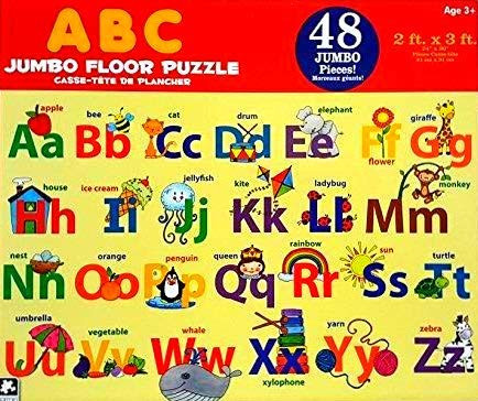 Learning Alphabet ABC Jumbo Floor Puzzles for Kids