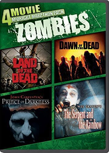 4-Movie Midnight Marathon Pack Zombies Land of the Dead - Dawn of the Dead - Prince of Darkness - The Serpent and the Rainbow