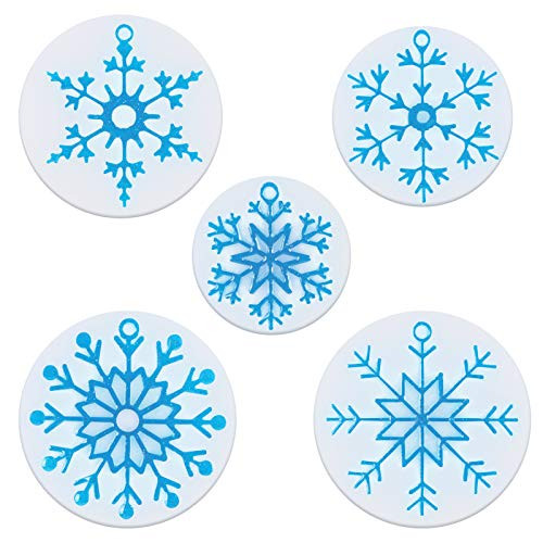 UNIME Snowflake Resin Molds Snowflake Silicone Casting Molds Snowflake Casting Soap Mold for Epoxy Resin DIY Crafts Necklace Earrings Pendants Wedding