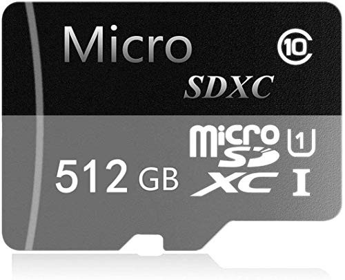 512GB Micro SD Card SDXC Memory Card Class 10 is Designed for Android Smartphone Tablet with Adapter 