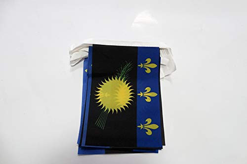 AZ FLAG Guadeloupe 6 Meters Bunting Flag 20 Flags 9 x 6 - French Region of Guadeloupe String Flags 15 x 21 cm AZ FLAG Guadeloupe 6 Meters Bunting Flag 20 Flags 9 x 6 - French Region of Guadeloupe String Flags 15 x 21 cm