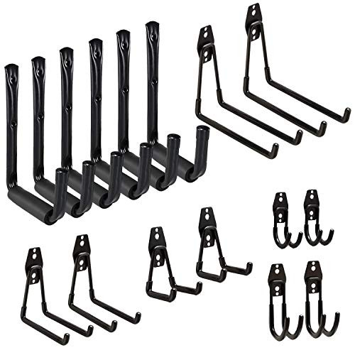Heavy Duty Garage Storage Utility Hooks for Ladders and Tools Wall Mount Garage Hanger and Organizer Heavy Duty Garage Storage Utility Hooks for Ladders and Tools Wall Mount Garage Hanger and Organizer