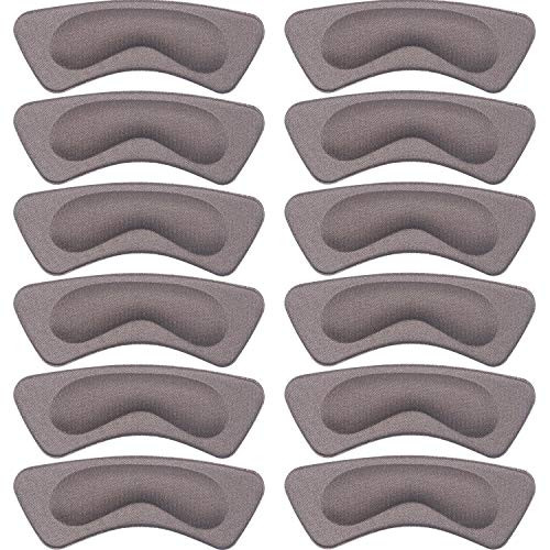 Hotop 6 Pairs Heel Cushion Pads Heel Shoe Grips Liner Self-Adhesive Shoe Insoles Foot Care Protector -Grey- Hotop 6 Pairs Heel Cushion Pads Heel Shoe Grips Liner Self-Adhesive Shoe Insoles Foot Care Protector -Grey-