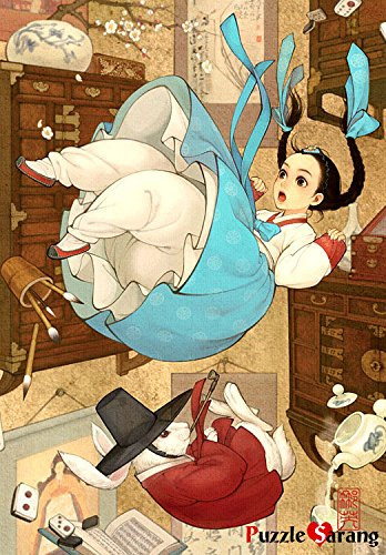 Jigsaw Puzzle 1000 Rabbit and Alice of Wooh Nayoung by KOREA PuzzleLife 0555