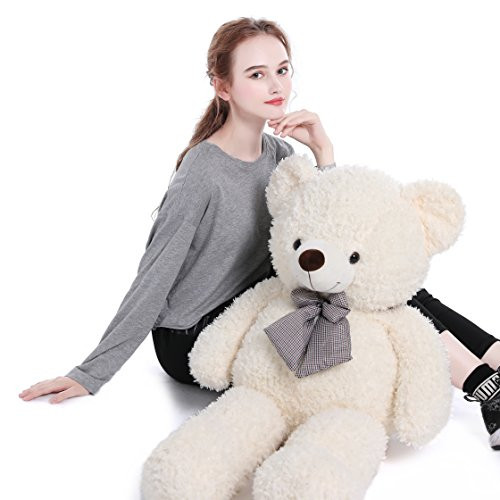 DOLDOA Big Teddy Bear Stuffed Animals Plush Toy for Girlfriend Children (47 inch, White) DOLDOA Big Teddy Bear Stuffed Animals Plush Toy for Girlfriend Children (47 inch, White)