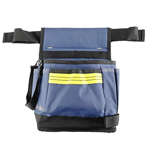 YaeCCC Electrical Maintenance Tool Pouch Bag Technicians Tool Holder Work Organizer with Belt  7-POCKET