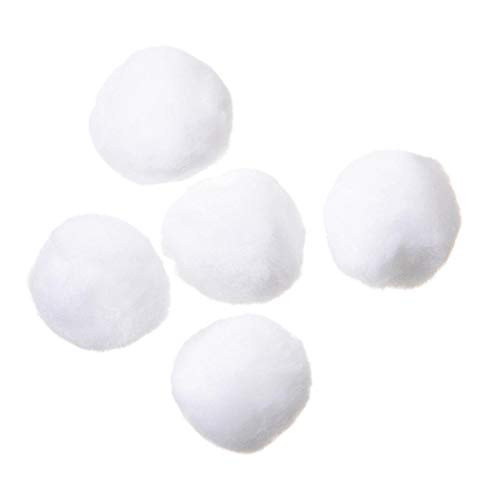 Bulk Buy: Darice DIY Crafts Acrylic Pom Poms White 1.5 inches 15 pieces (6-Pack) 10178-10