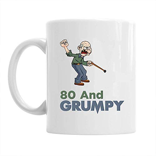 80th Birthday Vintage Gift Mug Present for 80 Men 10oz Coffee Mug