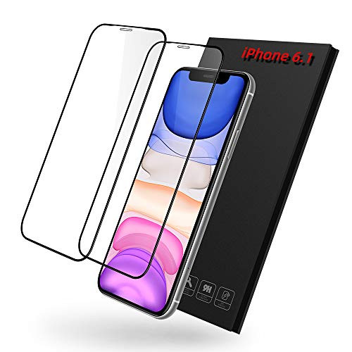 -2-Pack- Glass Screen Protector for iPhone 11 - iPhone XR  TUNGSTEN 9H HD -Full Coverage- Tempered Glass Screen Protector for 6 1 Inch Screen