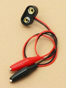 SEOH 9V Snap in Battery Connector W- 12 Alligator Clips