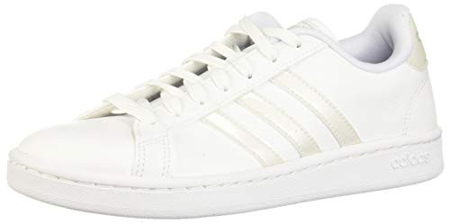 adidas womens Grand Court Tennis Shoe  Ftwr White- Ftwr White- Grey Two  9 5 US