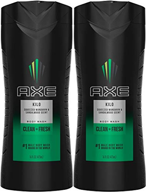 Axe Body Wash  Kilo  16 Fluid Ounce -Pack of 2-