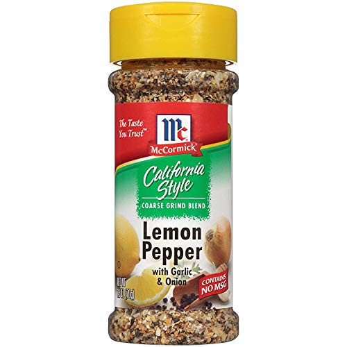 McCormick California Style LEMON PEPPER with Garlic and Onion 2 5oz -Quantity of 2-