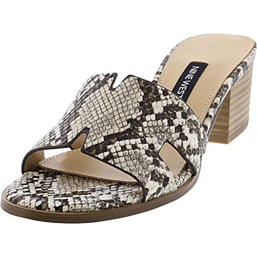 NINE WEST Womens wnAUBREY3 Heeled Sandal  Cream  9