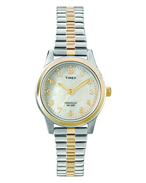 Timex Womens T2M828 Essex Avenue Two-Tone Stainless Steel Expansion Band Watch