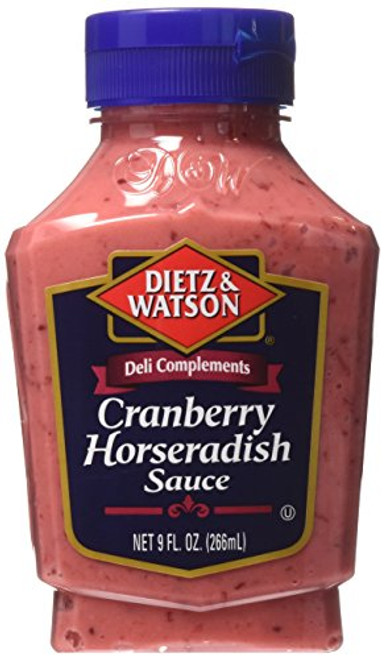 Dietz and Watson Deli Compliments Cranberry Horseradish Sauce 9oz Bottle -Pack of 2- Dietz and Watson Deli Compliments Cranberry Horseradish Sauce 9oz Bottle -Pack of 2-