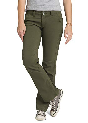prAna Womens Short Inseam Halle Pant  12  Cargo Green