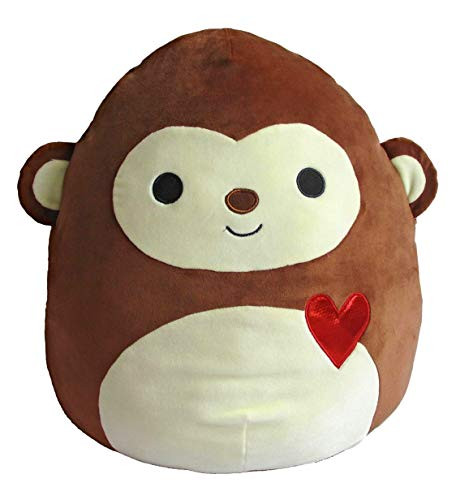 Kelly Toy Squishmallow Valentines Squad Edition (Momo 16") Brown Monkey