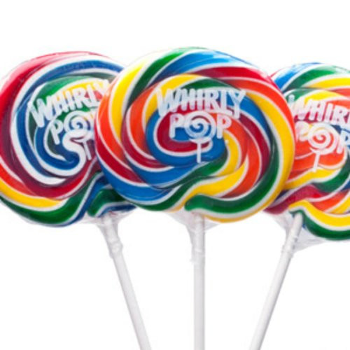 3 Inch Rainbow Whirly Pops 1 Lollipop