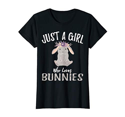 Just A Girl Who Loves Bunnies T-Shirt Gift For Women T-Shirt
