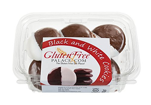 Gluten Free Black and White Cookies  6 Ounce -2 Count-  NY-Style Shortbread Cookies  Kosher  Nut Free  Gluten Free Dairy Free Cookies by Gluten Free P