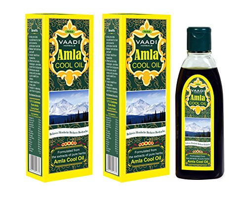 Amla Oil - Brahmi Oil - Blend of Brahmi and Amla Herbal Oil-Pack of 2 X 6 76 Ounces- - Vaadi Herbals