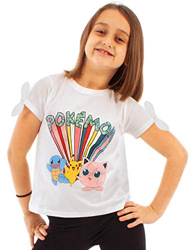 Vanilla Underground Pokemon Pikachu and Characters Girls T-Shirt -11-12 Years- White
