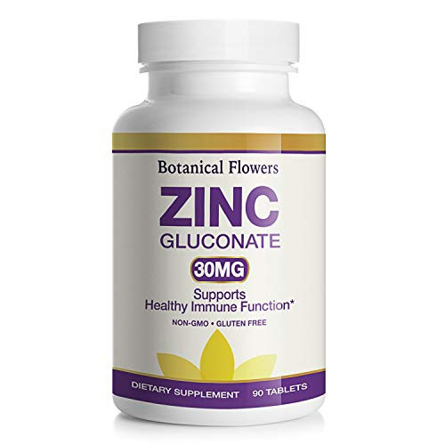 Zinc Supplement for Immune Support - 30 MG Zinc Gluconate Supplements for Immunity System Booster - Zinc Vitamins for Adults -Zinc Gluconate 1 Bottle Zinc Supplement for Immune Support - 30 MG Zinc Gluconate Supplements for Immunity System Booster - Zinc Vitamins for Adults -Zinc Gluconate 1 Bottle