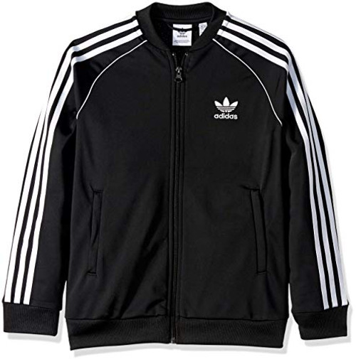 adidas Originals Boys Big Superstar Jacket  black-white  Medium adidas Originals Boys Big Superstar Jacket  black-white  Medium