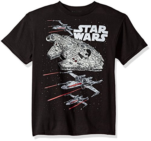 Star Wars Boys Big Rebel Fights Logo Graphic Tee  Black  YM