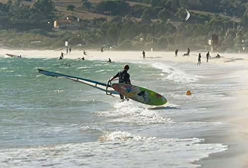 Posterazzi A Man On The Beach With His Windsurfing Board Tarifa Cadiz Andalusia Spain Poster Print -18 x 12- Posterazzi A Man On The Beach With His Windsurfing Board Tarifa Cadiz Andalusia Spain Poster Print -18 x 12-