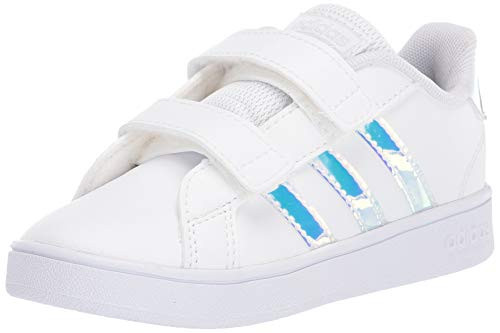 adidas Kids Grand Court K Sneaker  FTWR White-FTWR White-Dash Grey  7K M US Infant