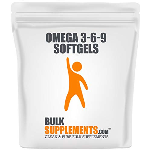 Bulksupplements Omega 3-6-9 Softgels -1200 mg- -300 Count-