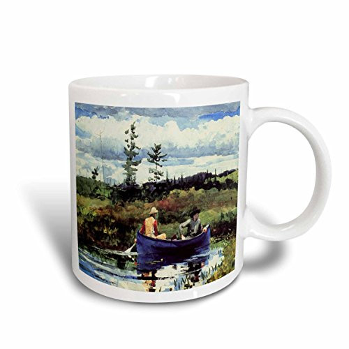3dRose mug-80389-1Photo of 1892 Winslow Homer Painting The Blue Boat Ceramic Mug  11 oz  Multicolor