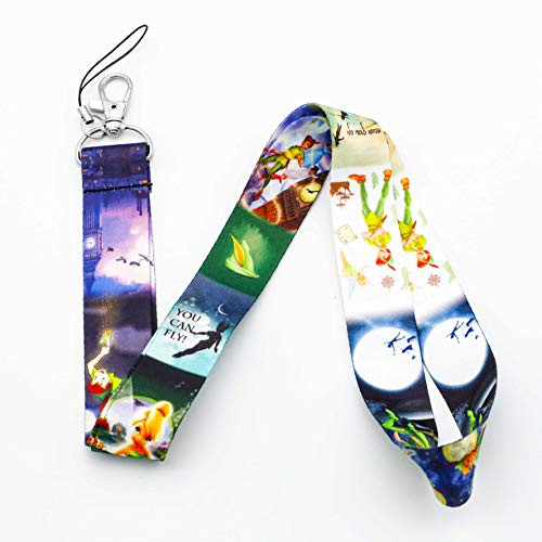 Peter Pan Lanyard Peter Pan Cartoon Movie Themed Gift Peter Pan Keychains or ID Badge Holders -LD-Peter pan-