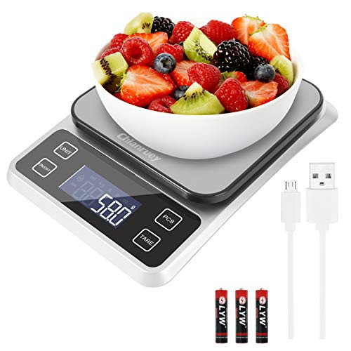 Digital Food Scale Weight Grams and oz 11lb Rechargeable Kitchen Scale for Cooking Baking 0 1g-0 001oz Precise Graduation Tare Function 7 Units Lar Digital Food Scale Weight Grams and oz 11lb Rechargeable Kitchen Scale for Cooking Baking 0 1g-0 001oz Precise Graduation Tare Function 7 Units Lar