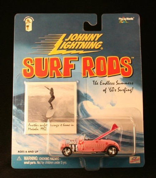 MALIBU BABES * PINK * Johnny Lightning 2000 SURF RODS Release Two 1:64 Scale Die Cast Vehicle by Johnny Lightning