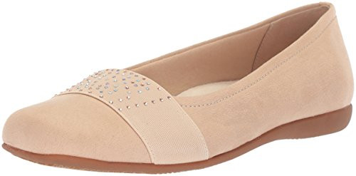 Trotters Womens Samantha Ballet Flat  Nude  11 0 M US