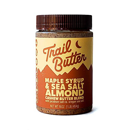 Trail Butter  Maple Syrup and Sea Salt Almond Cashew Butter Blend  16oz  Jar  Single Unit
