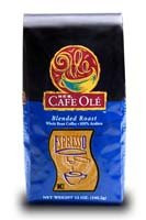 HEB Cafe Ole Whole Bean Coffee 12oz Bag -Pack of 3- -Espresso Roast-
